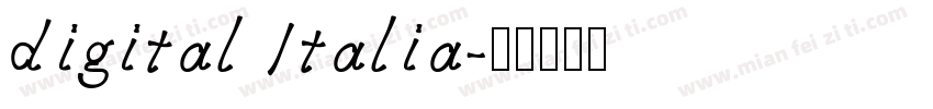 digital Italia字体转换